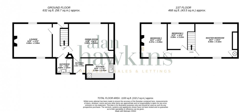 Floorplan for Broad Town, Nr Royal Wootton Bassett, SN4