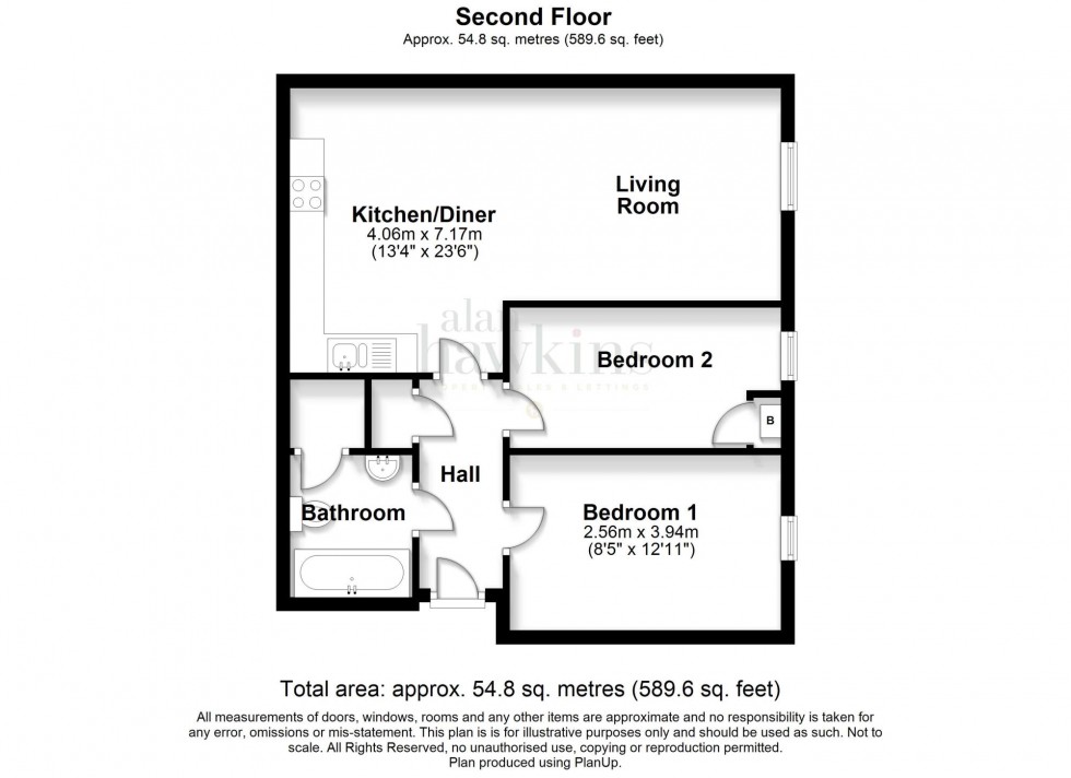 Floorplan for Cloatley Crescent, Royal Wootton Bassett, SN4