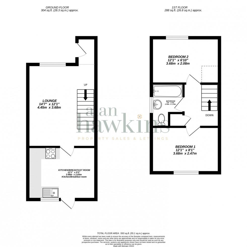 Floorplan for Pipers Close, Royal Wootton Bassett, SN4