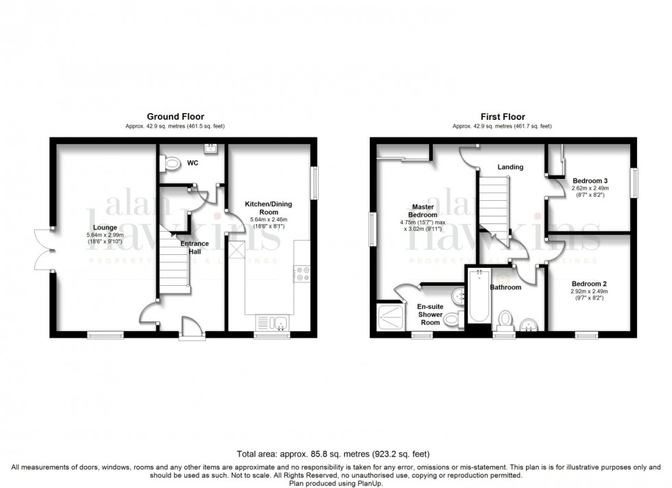 Floorplan for Buxton Way, Royal Wootton Bassett, SN4