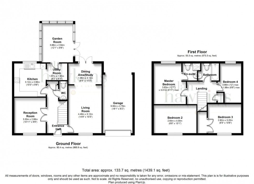 Floorplan for Beaufort Avenue, Royal Wootton Bassett, SN4