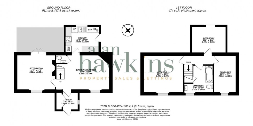 Floorplan for The Green, Lyneham, Chippenham