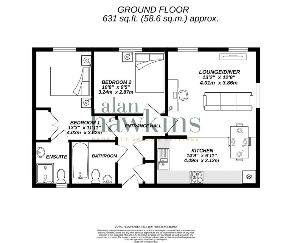 Floorplan for Cloatley Crescent, Royal Wootton Bassett SN4 7