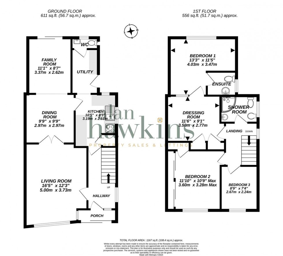 Floorplan for Noredown Way, Royal Wootton Bassett SN4 8