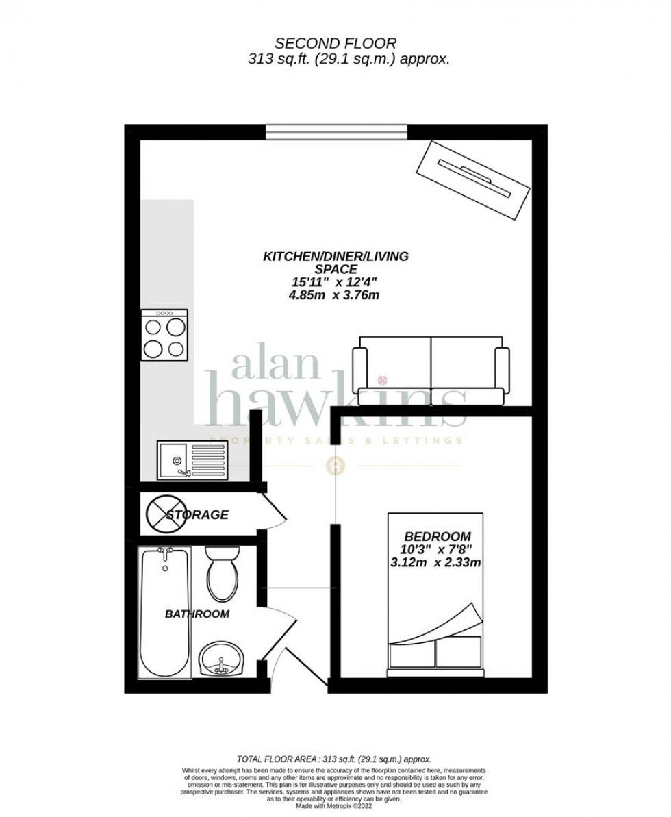 Floorplan for Blenheim Court, Royal Wootton Bassett