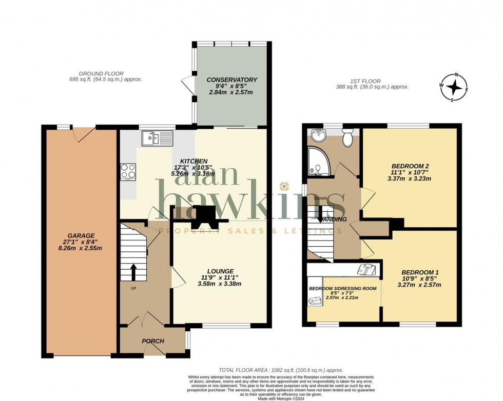 Floorplan for Tennyson Road, Royal Wootton Bassett, Swindon