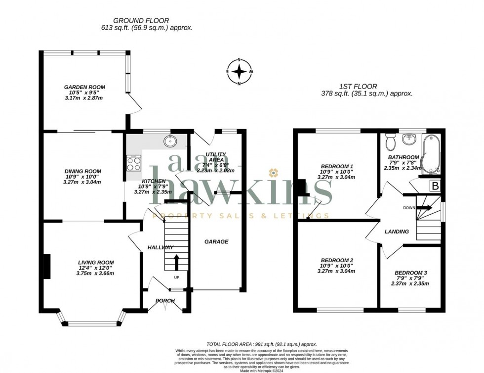 Floorplan for Collett Avenue, Swindon SN2 1