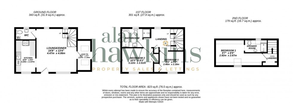 Floorplan for Hillside, Leigh, Swindon SN6 6