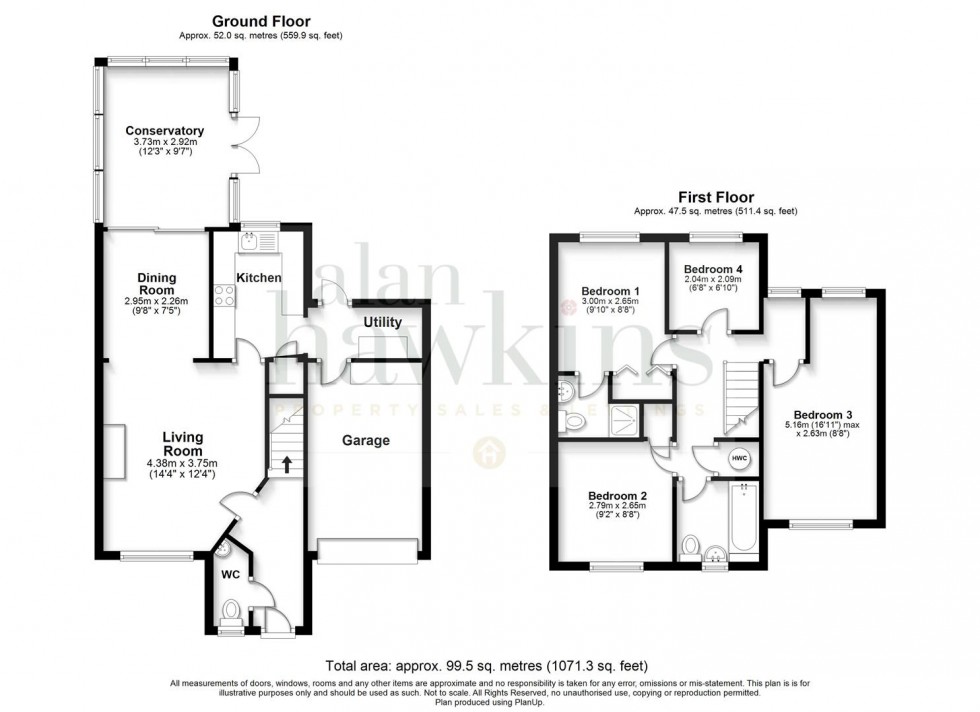 Floorplan for Squires Copse, Peatmoor SN5 5