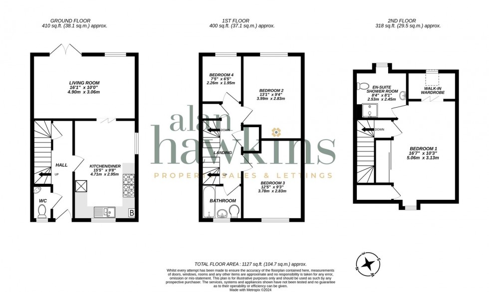 Floorplan for Buxton Way, Royal Wootton Bassett SN4 8