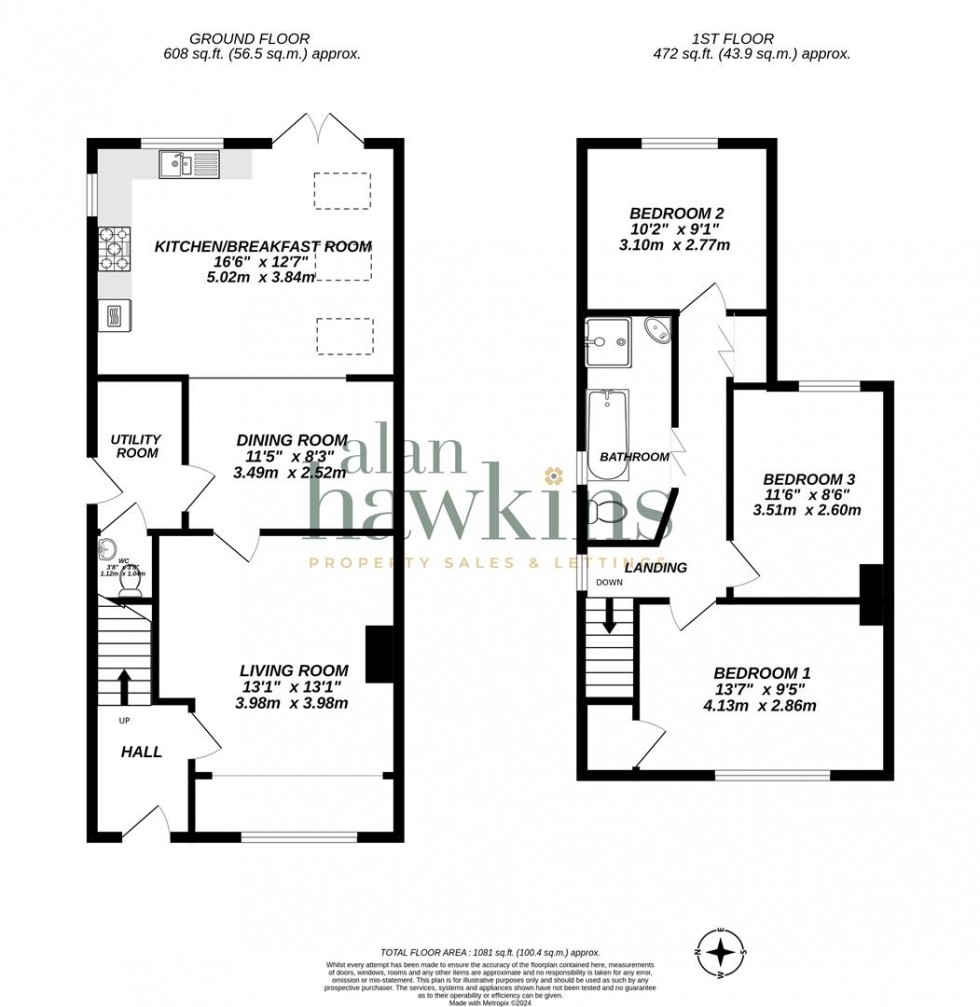 Floorplan for Springfield Crescent, Royal Wootton Bassett SN4 7