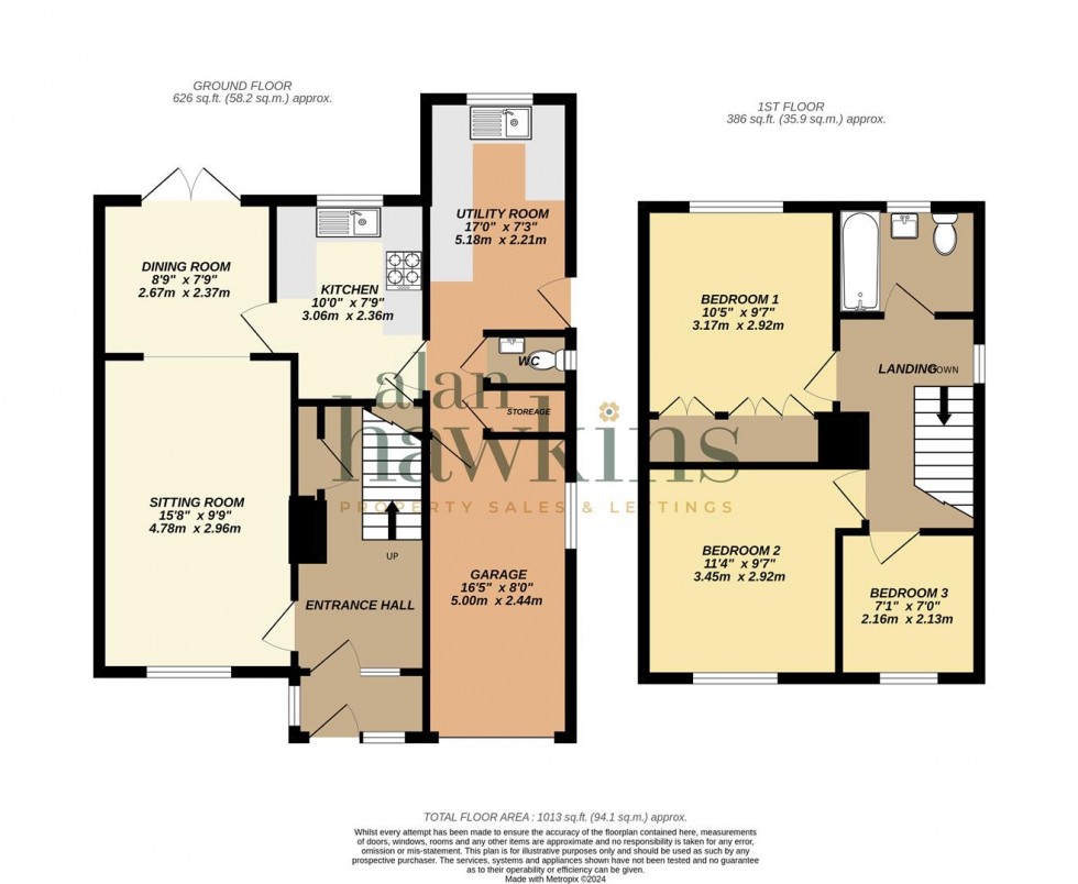 Floorplan for St. Marys Close, Bradenstoke