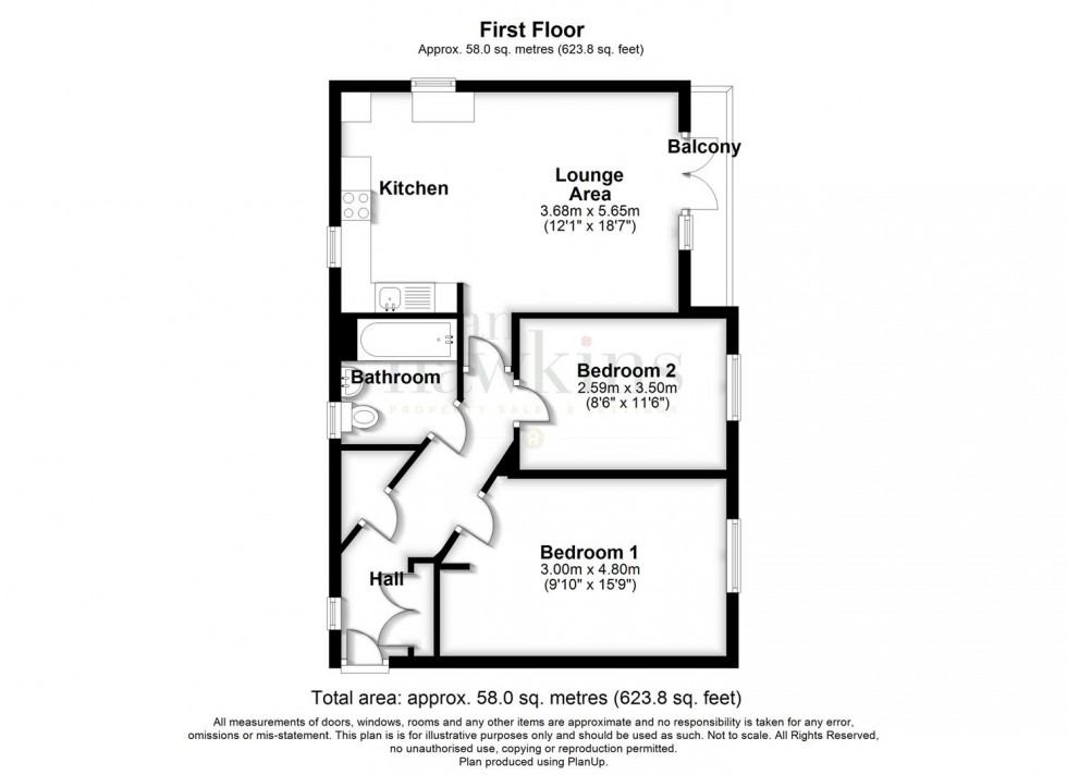 Floorplan for Cloatley Crescent, Royal Wootton Bassett SN4 7