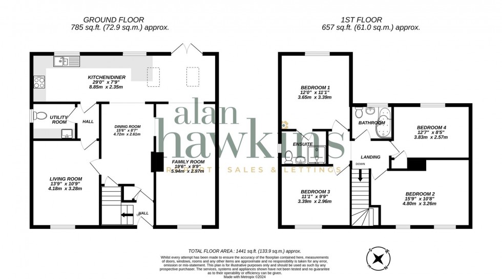 Floorplan for Britannia Crescent, Lyneham SN15