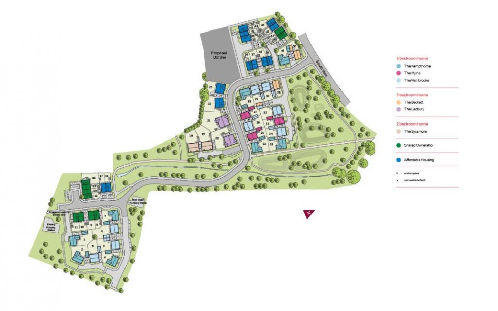 Floorplan for Lyneham Fields, South View, Lyneham