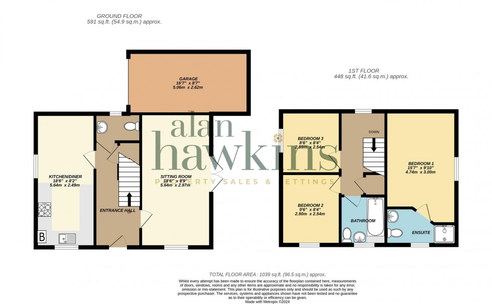 Floorplan for Buxton Way, Royal Wootton Bassett