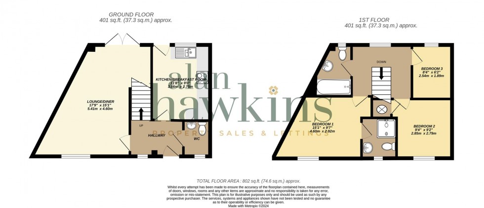 Floorplan for Sprats Barn Crescent, Royal Wootton Bassett, Swindon