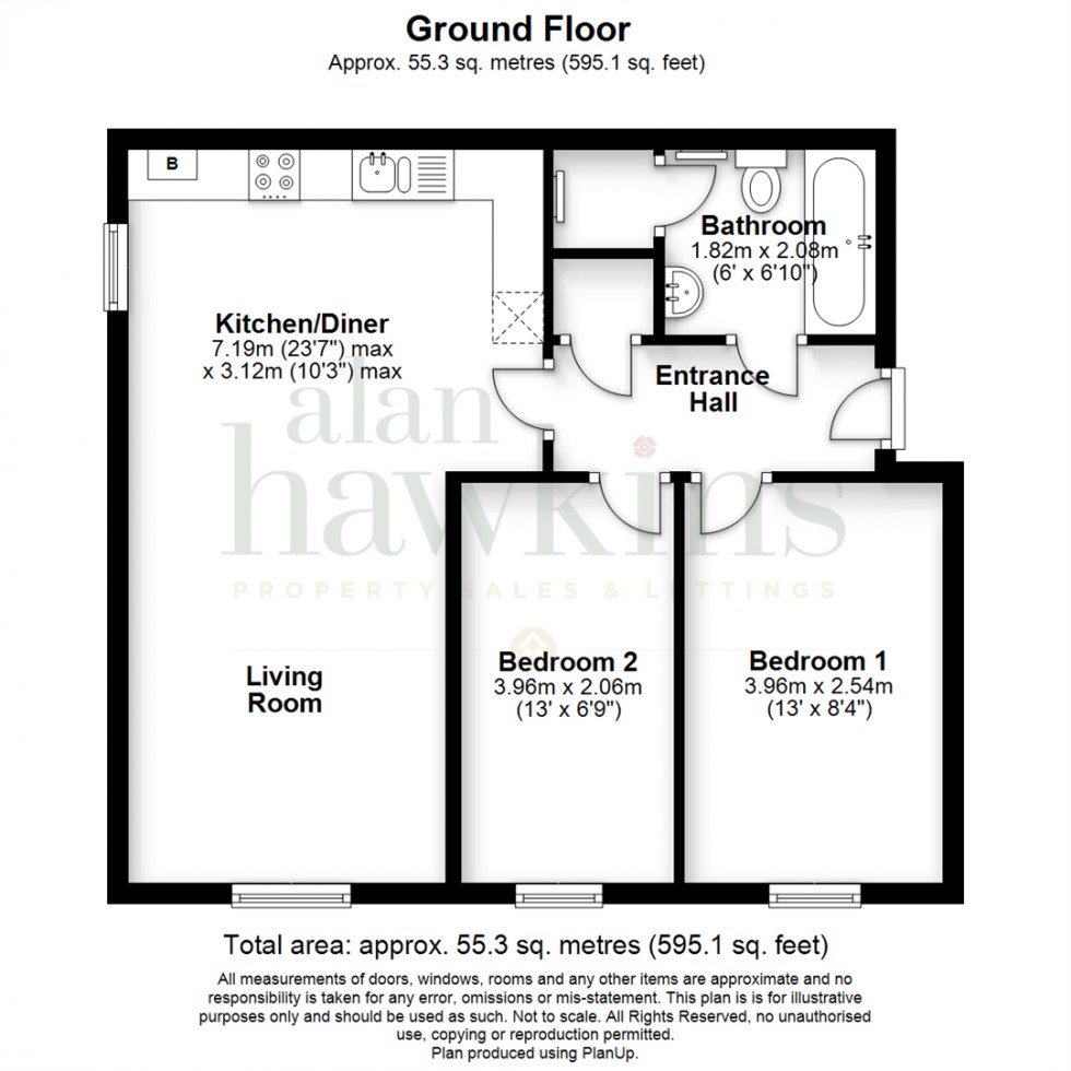 Floorplan for Cloatley Crescent, Royal Wootton Bassett SN4 7