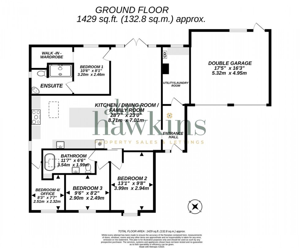 Floorplan for Glebe Road, Royal Wootton Bassett